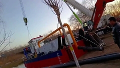 YSCSD250 10 인치 커터 흡수 드래거 설치 중 Yongsheng 드래거